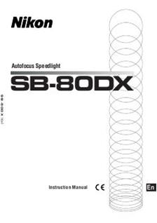 Nikon SB 80 DX manual. Camera Instructions.